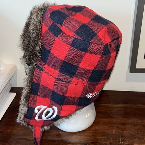 Vintage Style Washington Nationals Harris teeter Plaid Elmer Fudd Style cap Hat - Picture 2 of 4